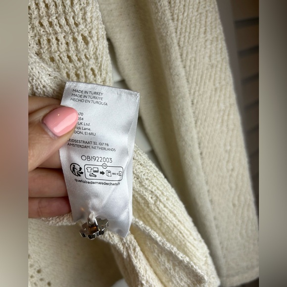 Maeve Ivory Open-Knit Cardigan - Picture 7 of 9